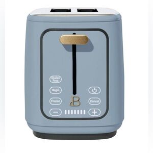 NWT Beautiful 2 Slot Toaster with Touch-Activated Display, Cornflower Blue.